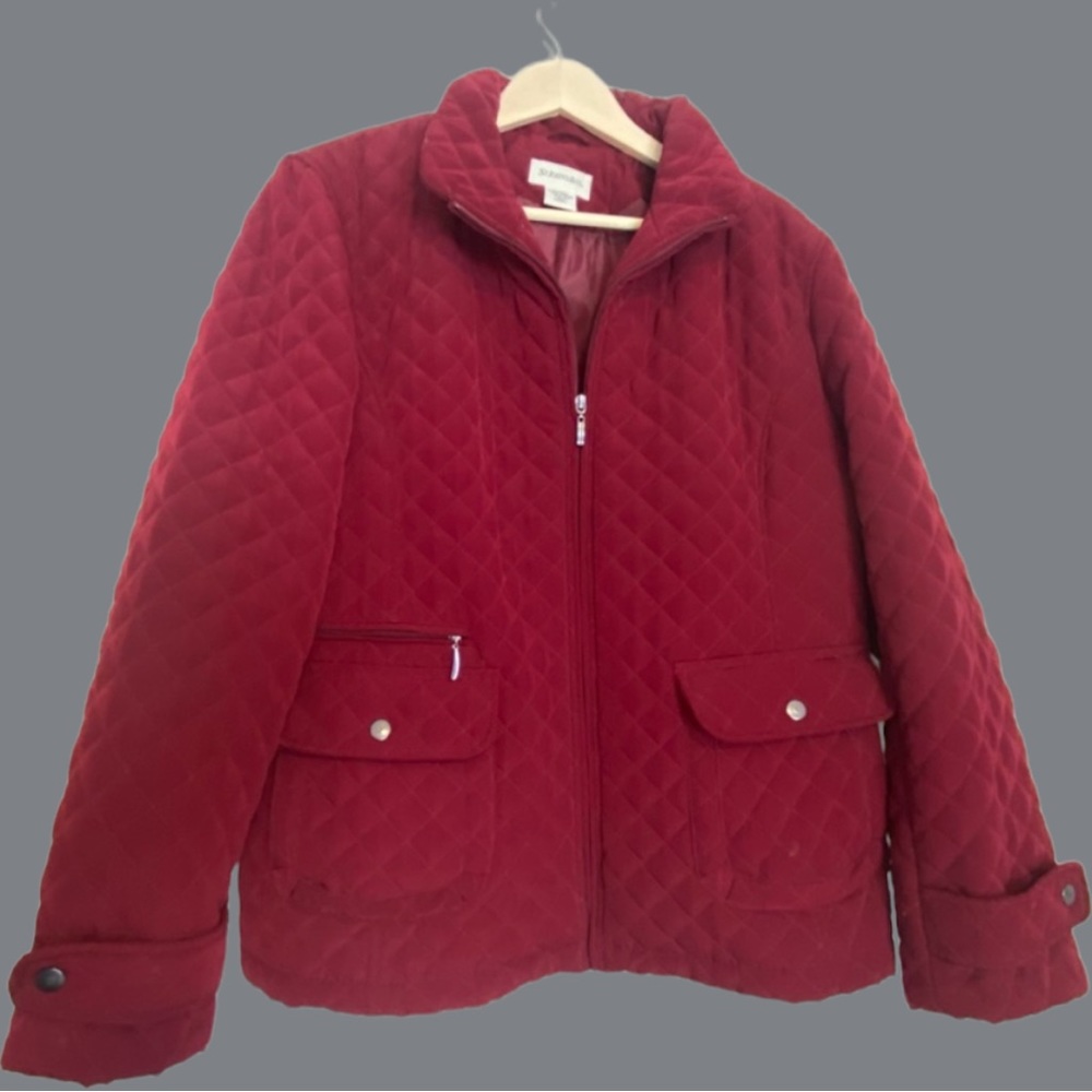 St.John’s Bay quilted zipper front women jacket